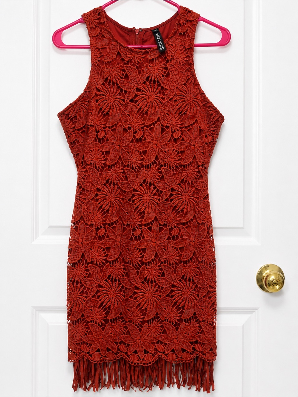 Fringe mini dress
